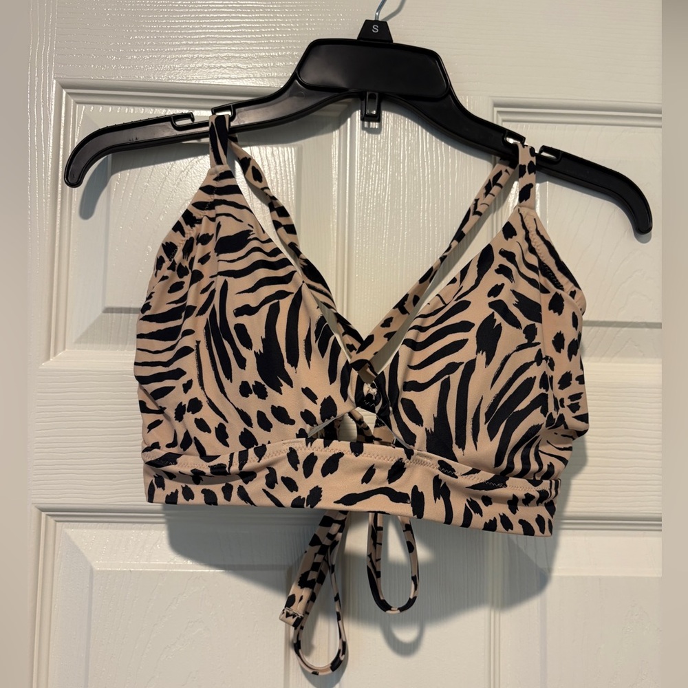 Leopard Print Underwire Bikini Top